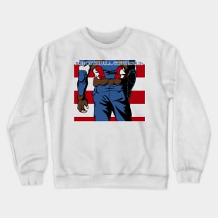 Born In The U.S.A./ White Crewneck Sweatshirt